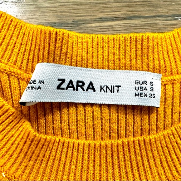 Zara Mustard Knit Tank - Picture 3 of 3